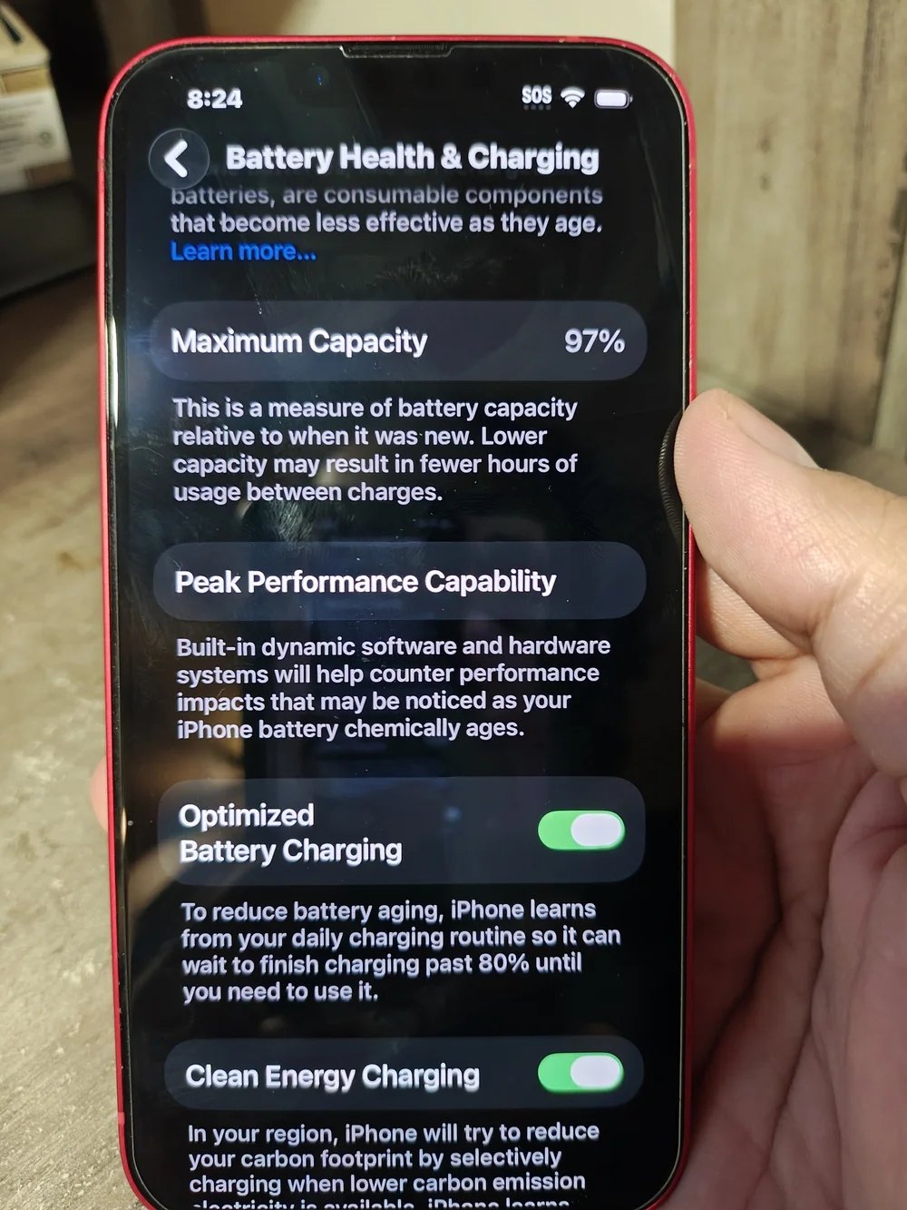 Red iPhone 14